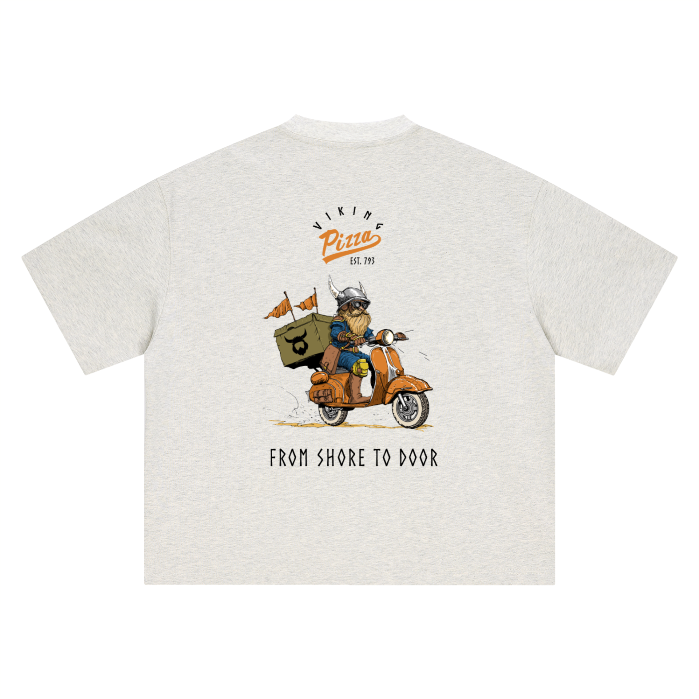 Viking Pizza Oversized Tee