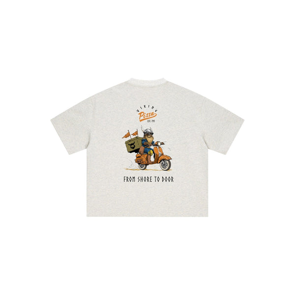 Viking Pizza Oversized Tee