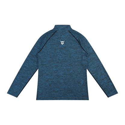Men's Quarter-Zip Viking Performance Long Sleeve T-Shirt