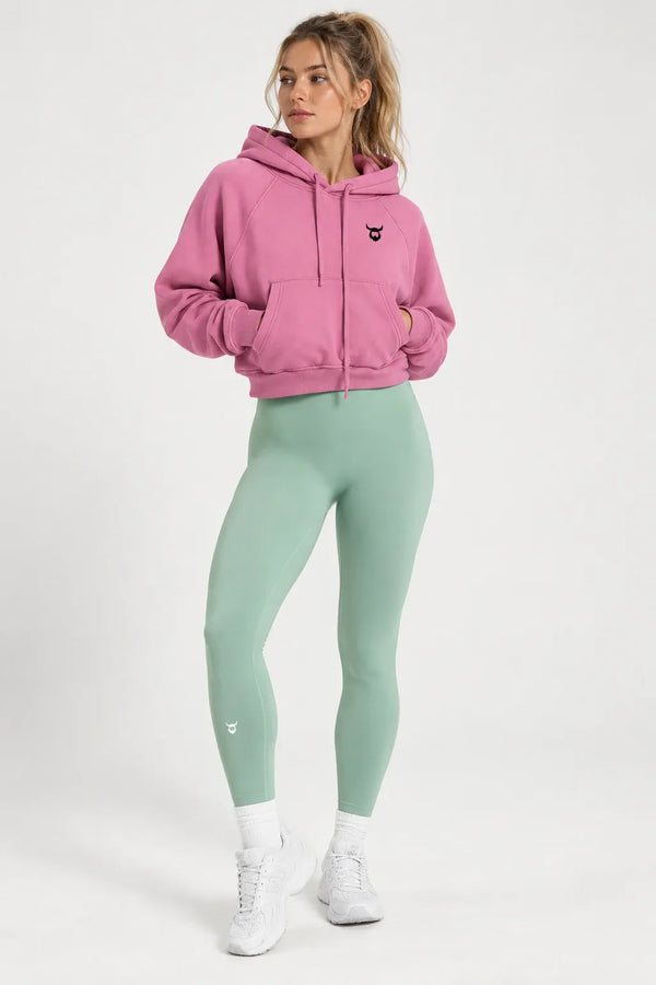 High-Waisted Viking Yoga Leggings to - Model Wearing