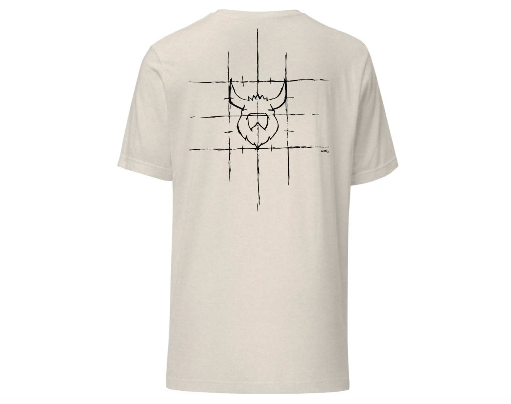 Unisex Viking sketch t-shirt made of soft, lightweight cotton with a comfortable, flattering fit