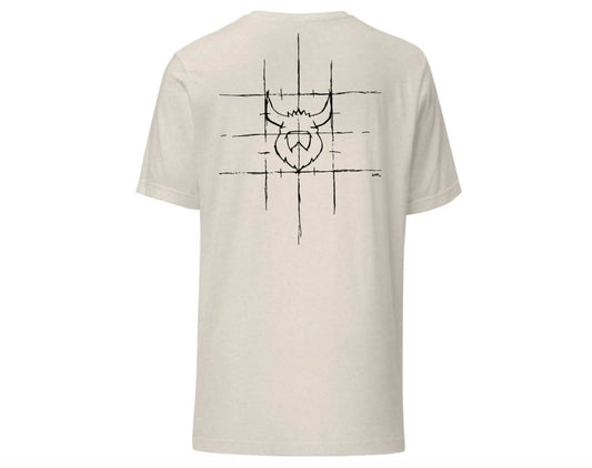 Unisex Viking sketch t-shirt made of soft, lightweight cotton with a comfortable, flattering fit