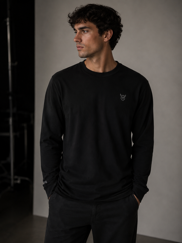 The OG - Limited Edition Long Sleeve Viking Tee - Model Wearing