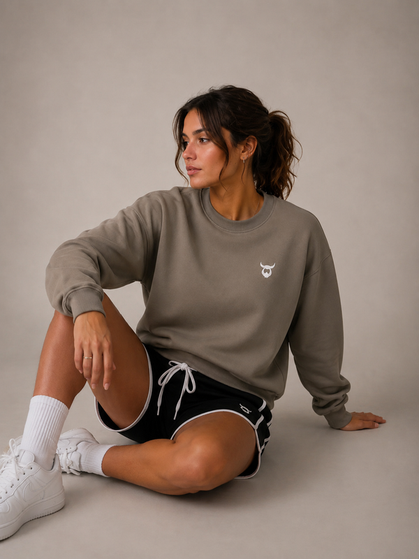 The Ying Yang Viking Sweater - Model Wearing