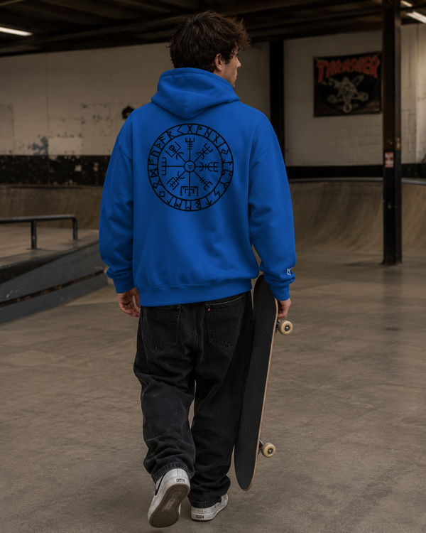 Viking Path Zip Hoodie - Model Wearing