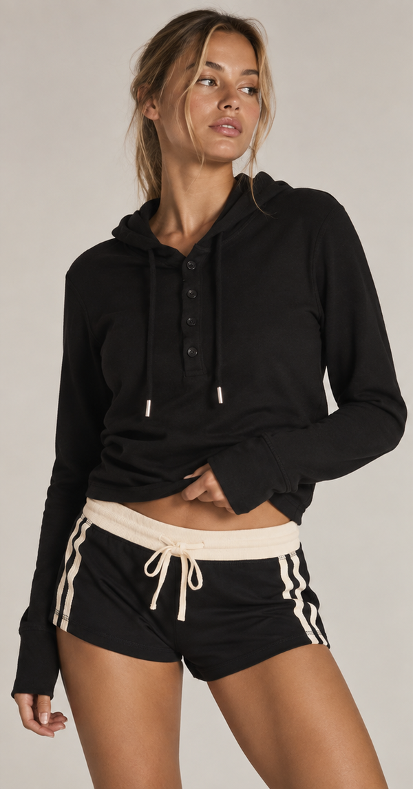 Women's Viking Track Shorts - Model Wearing