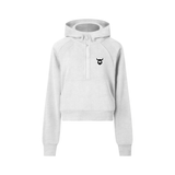 Viking Cropped Half-Zip Hoodie