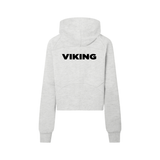 Viking Cropped Half-Zip Hoodie