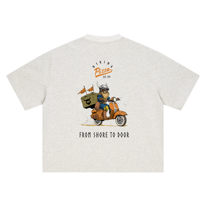 Viking Pizza Oversized Tee