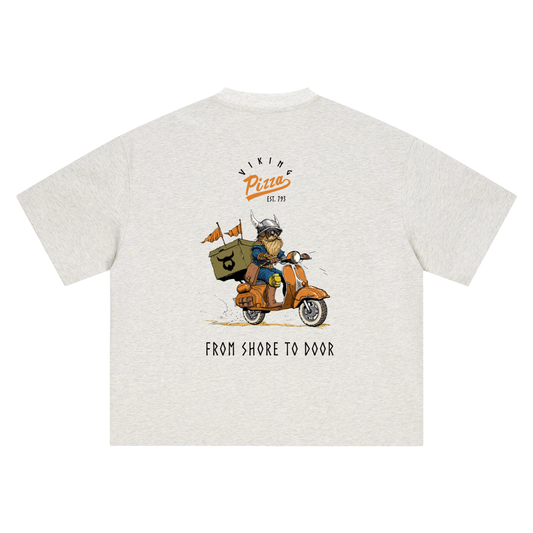 Viking Pizza Oversized Tee