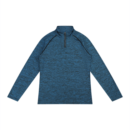Men's Quarter-Zip Viking Performance Long Sleeve T-Shirt