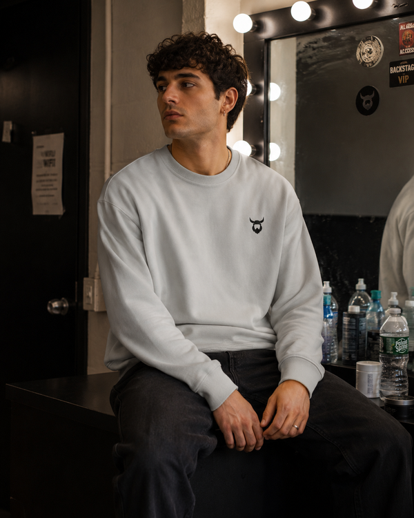 Light Viking Sweater - Model Wearing